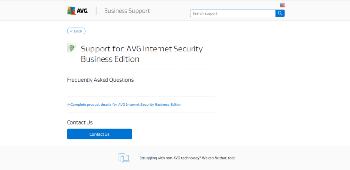 AVG Internet Security Business Edition Support