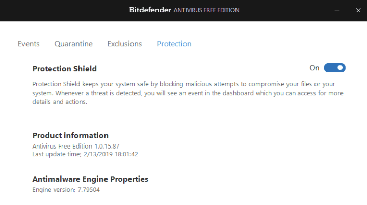 Antimalware with Bitdefender Antivirus Free Edition
