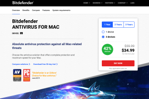 Visit Bitdefender Antivirus for Mac