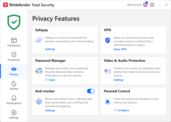 Bitdefender Total Security Privacy