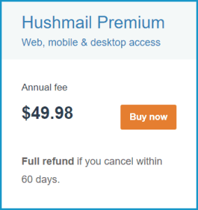 Hushmail pricing