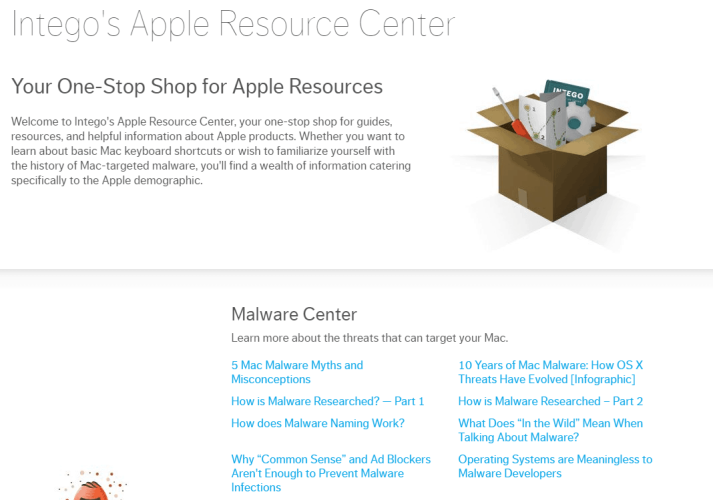 Intego's Apple Resource Center