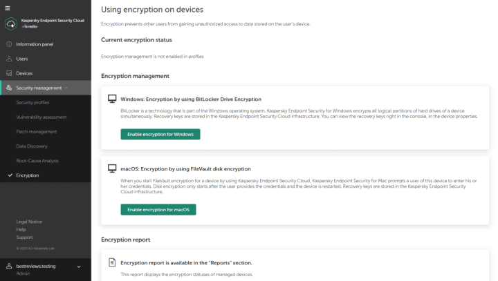 Kaspersky Endpoint Security Cloud Plus Encryption