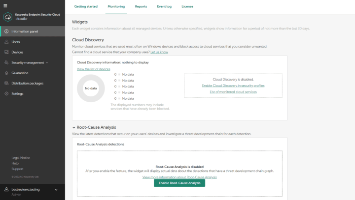 Kaspersky Endpoint Security Cloud Plus Monitoring