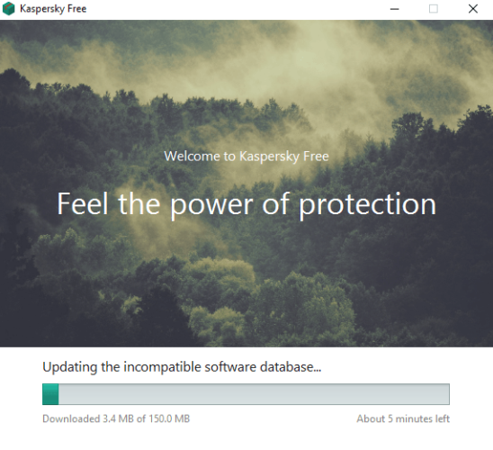 Setting up Kaspersky Free Anti-Virus