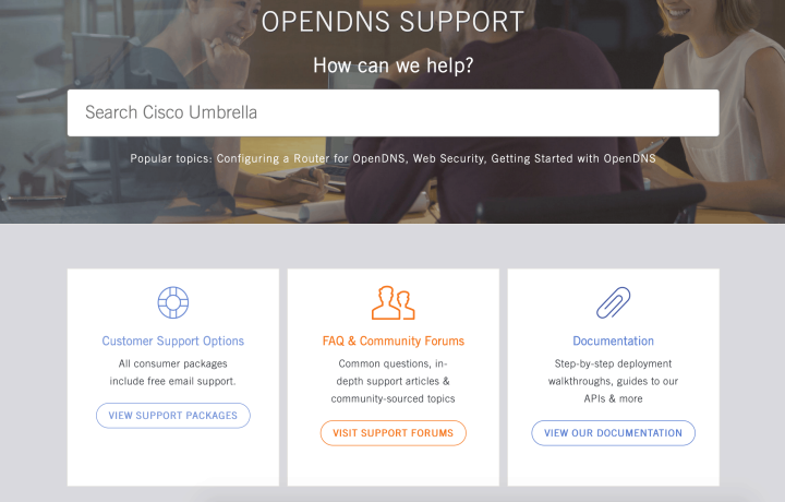 OpenDNS Support