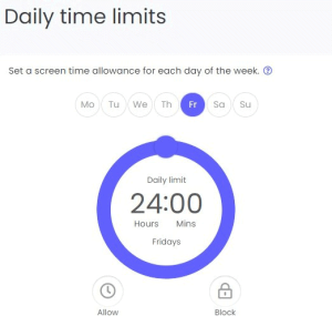 Qustodio Time Limits