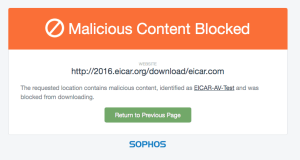 Malicious Content Blocked