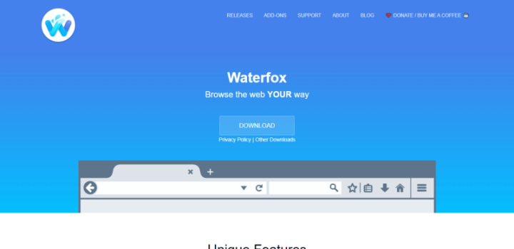 waterfox current 2020